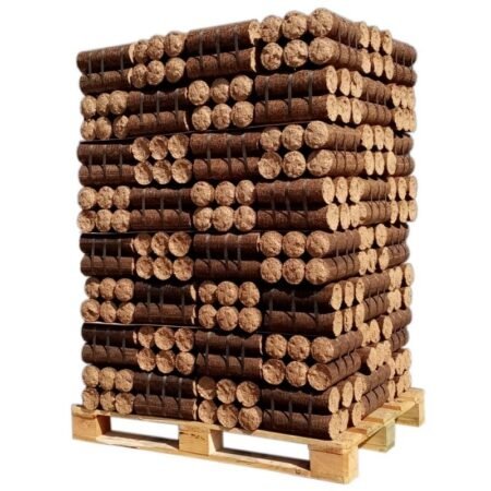 LEGNA DENSIFICATA – SENZA IMBALLAGGIO PLASTICO INDIVIDUALE – PEDANA DA 960 KG